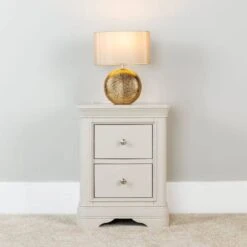 Victoria Bedside Table - Taupe