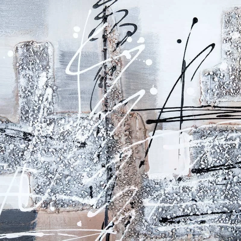 Black Abstract Framed Canvas (18186) - 150 X 80cm 5 Black Abstract Framed Canvas (18186) - 150 X 80cm - Image 3