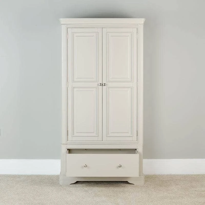 Victoria 2 Door Wardrobe - Taupe 4 Victoria 2 Door Wardrobe - Taupe - Image 2