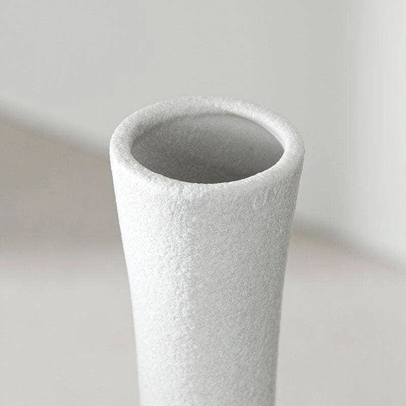 White Porcelain Vase - 31cm 4 White Porcelain Vase - 31cm - Image 2