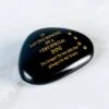 Black & Gold Dog Memorial Pebble -Taskers Sale Shop IMG 0357