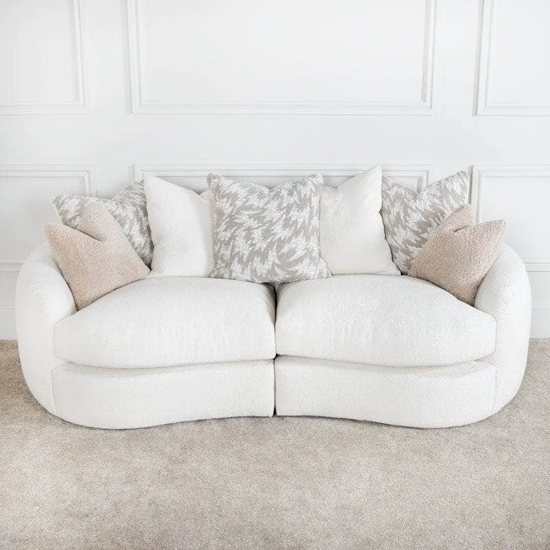 Bailey 3 Seater Sofa - Cream 5 Bailey 3 Seater Sofa - Cream - Image 3