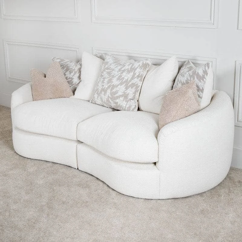 Bailey 3 Seater Sofa - Cream 4 Bailey 3 Seater Sofa - Cream - Image 2