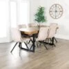 Lincoln Fixed Table & 6 Aspen Taupe Chairs 1 Lincoln Fixed Table & 6 Aspen Taupe Chairs -Taskers Sale Shop IMG 1203