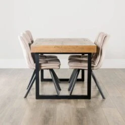 Lincoln Extendable Table & 4 Aspen Taupe Chairs -Taskers Sale Shop IMG 1214