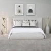 Teddy Boucle King Size Bedframe - Light Grey -Taskers Sale Shop IMG 2290