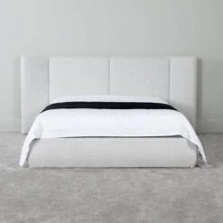 Teddy Boucle King Size Bedframe - Light Grey -Taskers Sale Shop IMG 2296