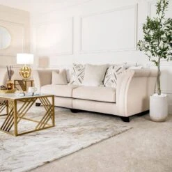 Normandy 4 Seater Sofa - Taupe