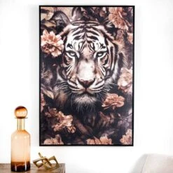 Hidden Tiger Framed Picture -80 X 120cm