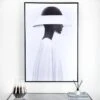Woman With Hat Framed Picture - 80 X 120cm -Taskers Sale Shop IMG 3025