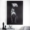 Black & White Leopard Canvas - 80 X 120cm 2 Black & White Leopard Canvas - 80 X 120cm -Taskers Sale Shop IMG 3047