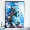 Blue Leopard Framed Canvas - 100 X 140cm 1 Blue Leopard Framed Canvas - 100 X 140cm -Taskers Sale Shop IMG 3060