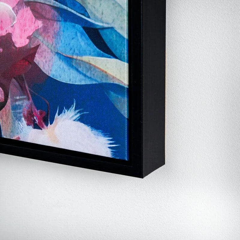 Blue Leopard Framed Canvas - 100 X 140cm 5 Blue Leopard Framed Canvas - 100 X 140cm - Image 3