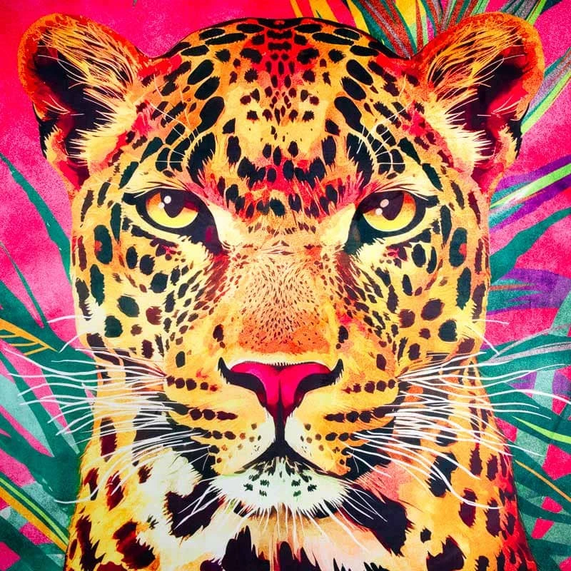 Neon Jungle Framed Picture - 100 X 140cm 4 Neon Jungle Framed Picture - 100 X 140cm - Image 2