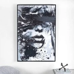 Abstract Portrait Framed Picture - 80 X 120cm