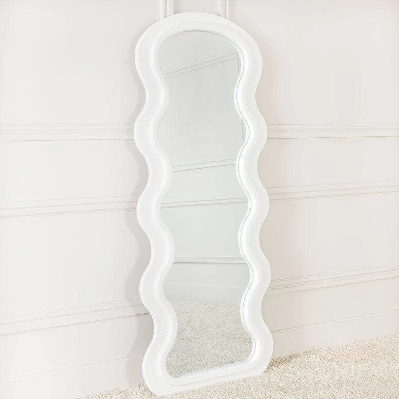 Arched Wave Mirror - Matt White 4 Arched Wave Mirror - Matt White - Image 2