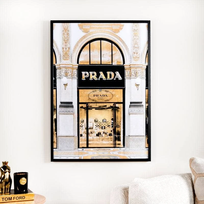 Prada Storefront Framed Picture - 70 X 100cm 3 Prada Storefront Framed Picture - 70 X 100cm