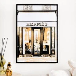 Hermes Storefront Framed Picture - 70 X 100cm