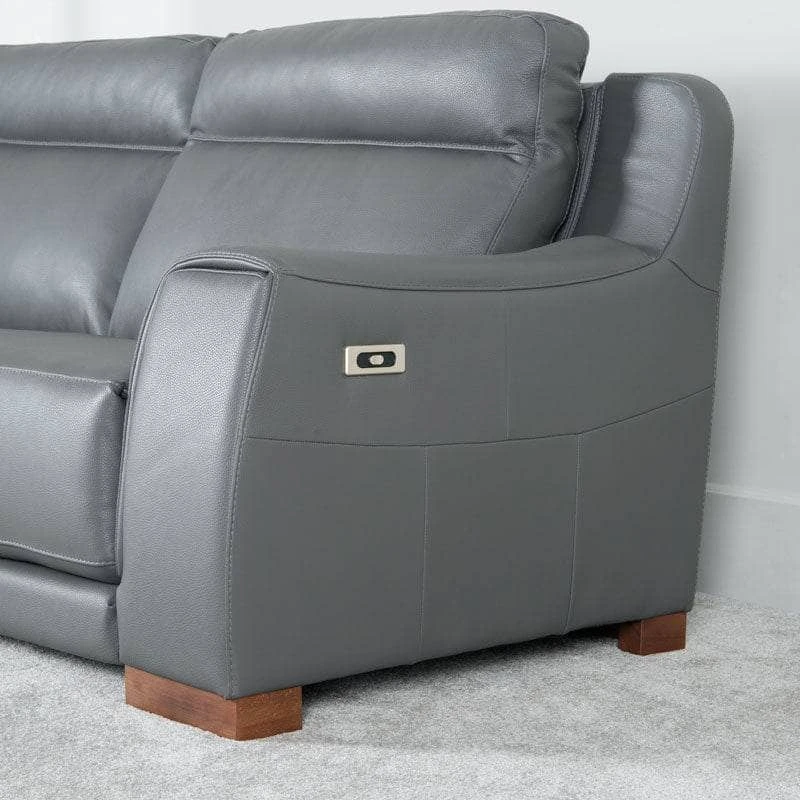 Vicenza 3 Seater Power Sofa - Charcoal 7 Vicenza 3 Seater Power Sofa - Charcoal - Image 5