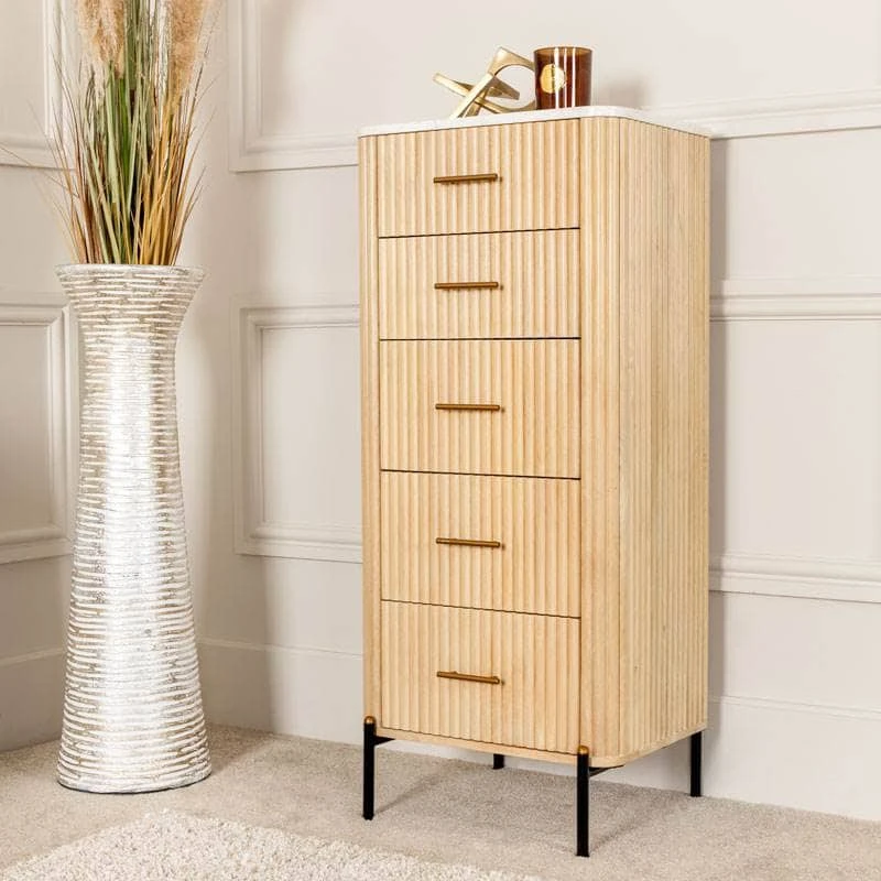 Ariel 5 Drawer Tall Chest 3 Ariel 5 Drawer Tall Chest