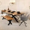 Regency Dining Table & 4 Madison Chairs & Bench