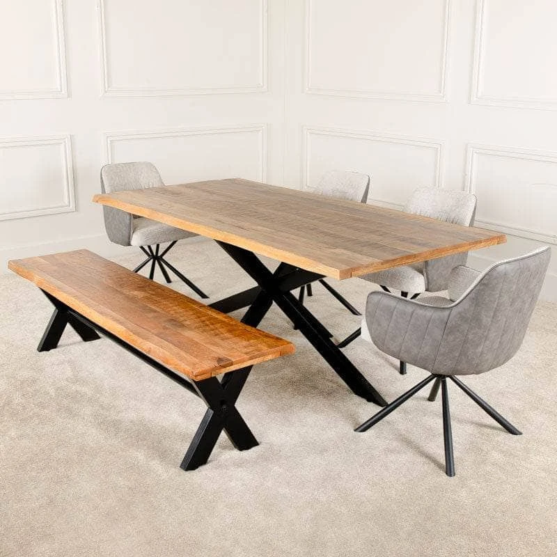 Regency Dining Table & 4 Madison Chairs & Bench 4 Regency Dining Table & 4 Madison Chairs & Bench - Image 2