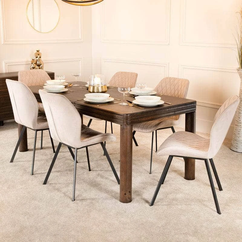 Cambridge Extendable Table & 6 Vancouver Taupe Chairs 3 Cambridge Extendable Table & 6 Vancouver Taupe Chairs