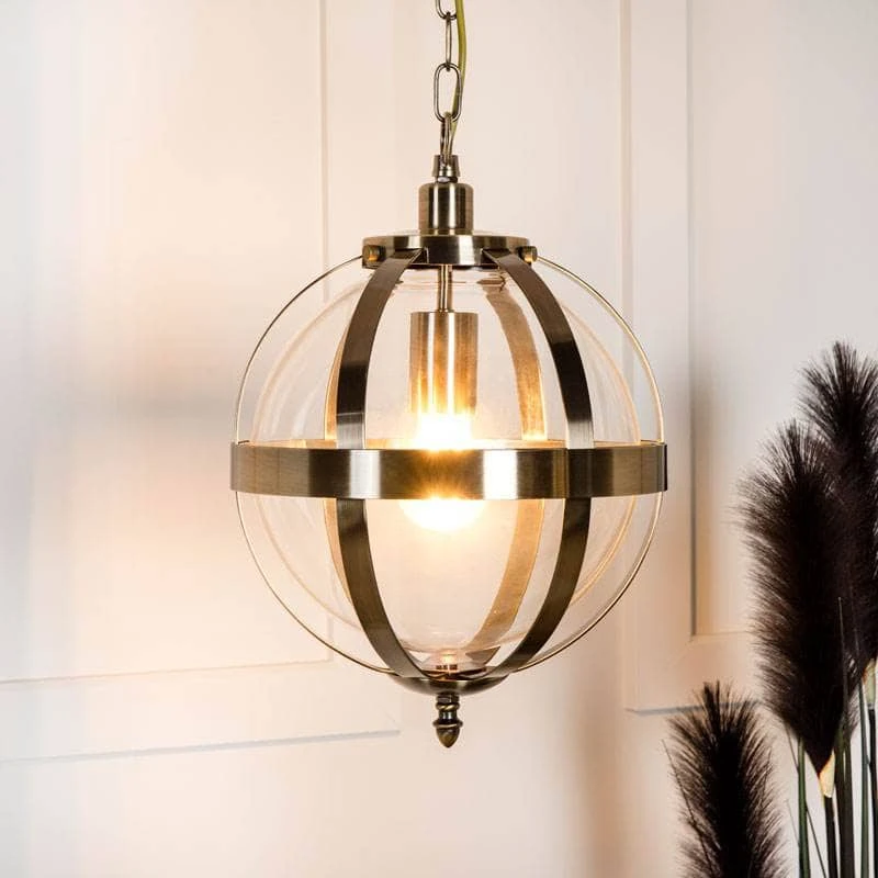 Lucca Pendant Light - Antique Brass 4 Lucca Pendant Light - Antique Brass - Image 2