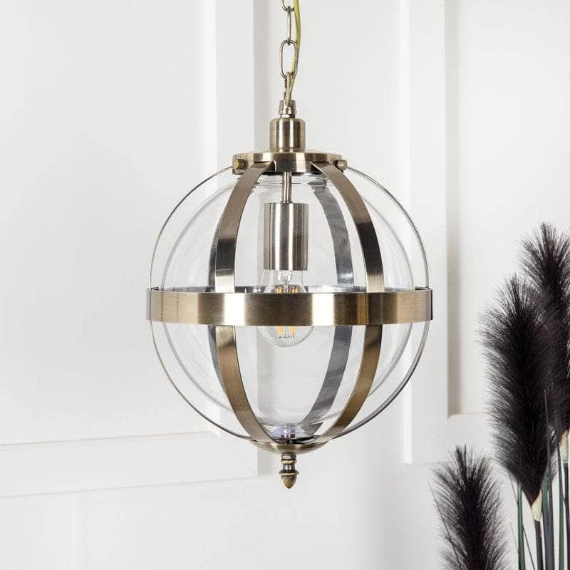 Lucca Pendant Light - Antique Brass 3 Lucca Pendant Light - Antique Brass