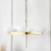 Trieste 6 Light Pendant Light - Stain Brass & Opal -Taskers Sale Shop IMG 4977