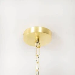 Trieste 6 Light Pendant Light - Stain Brass & Opal -Taskers Sale Shop IMG 5006 1