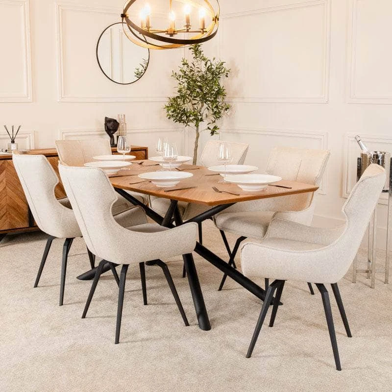 Manhattan Dining Table & 6 Chairs 3 Manhattan Dining Table & 6 Chairs
