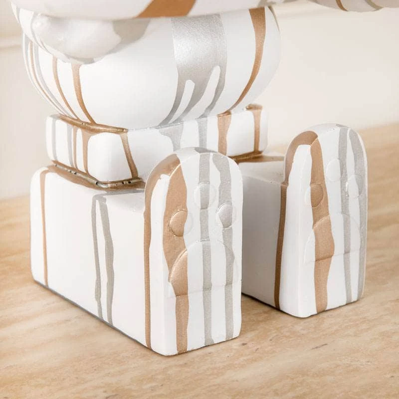 Mickey Bear With Tray - White 7 Mickey Bear With Tray - White - Image 5