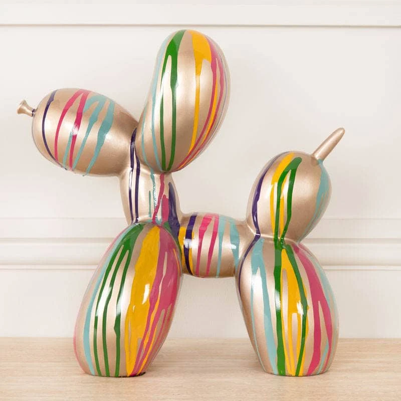 Dripping Paint Balloon Dog - Gold 5 Dripping Paint Balloon Dog - Gold - Image 3