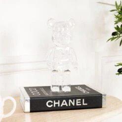 Luxury Bear Figurine - Silver Foil
