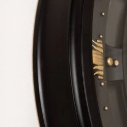 Tempered Glass Black & Gold Gears Wall Clock - 66cm -Taskers Sale Shop IMG 6135