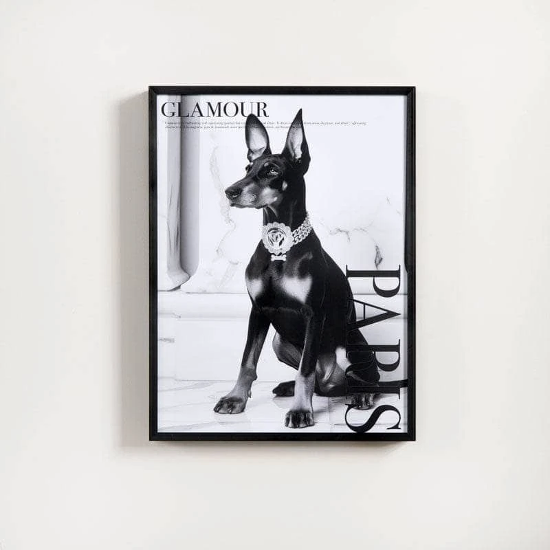 Paris Glamour Dog Framed Picture - 30 X 40cm 4 Paris Glamour Dog Framed Picture - 30 X 40cm - Image 2