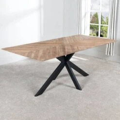 Herringbone Table & 6 Silver Montreal Chairs 15 Herringbone Table & 6 Silver Montreal Chairs -Taskers Sale Shop IMG 6934