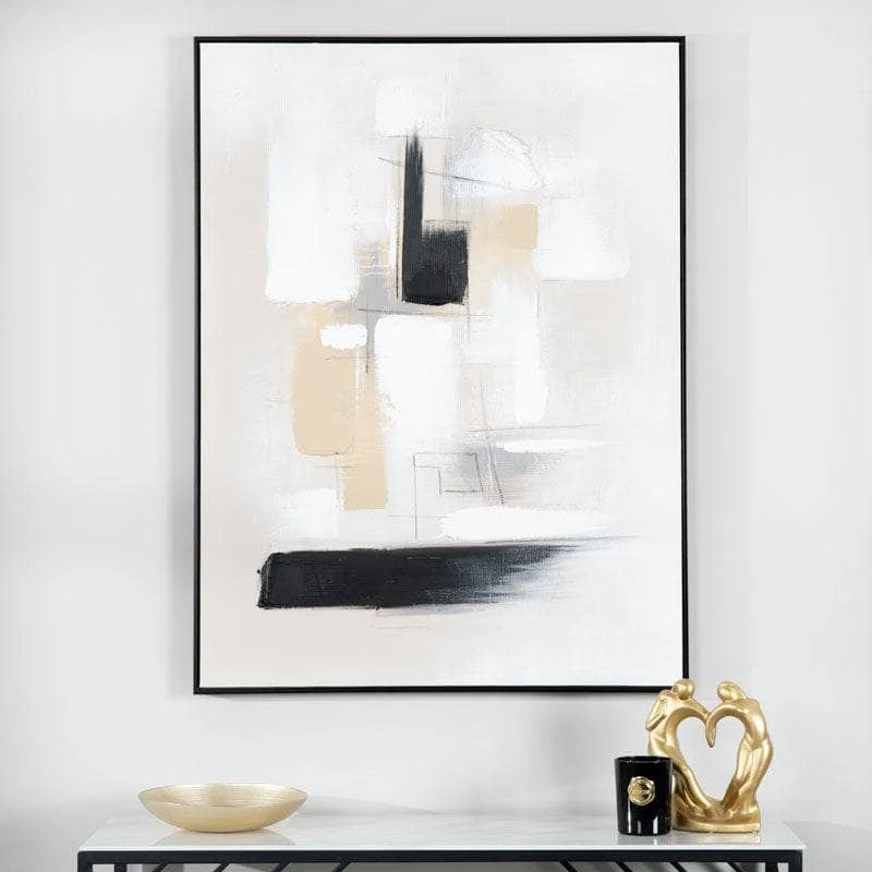 Abstract Black Painting On Canvas - 120 X 90cm 3 Abstract Black Painting On Canvas - 120 X 90cm