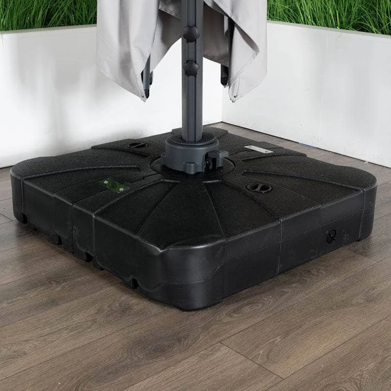 Weatherking Lazio 4x3m Parasol & Base - Light Grey 9 Weatherking Lazio 4x3m Parasol & Base - Light Grey - Image 7