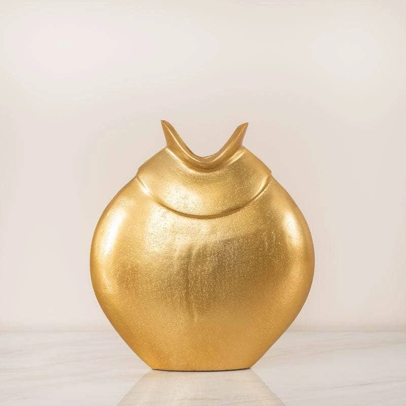 Gold Metal Vase - 24cm 4 Gold Metal Vase - 24cm - Image 2