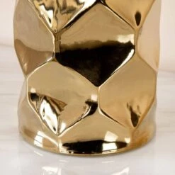 Gold Hexagon Design Vase - Medium 9 Gold Hexagon Design Vase - Medium -Taskers Sale Shop IMG 9051