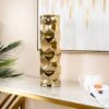 Gold Hexagon Design Vase - Medium 2 Gold Hexagon Design Vase - Medium -Taskers Sale Shop IMG 9134
