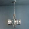 Rome 5 Light Nickel & Smoked Glass Pendant Light -Taskers Sale Shop IMG 9897