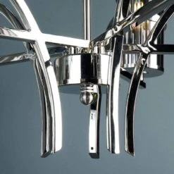 Rome 5 Light Nickel & Smoked Glass Pendant Light 9 Rome 5 Light Nickel & Smoked Glass Pendant Light -Taskers Sale Shop IMG 9899