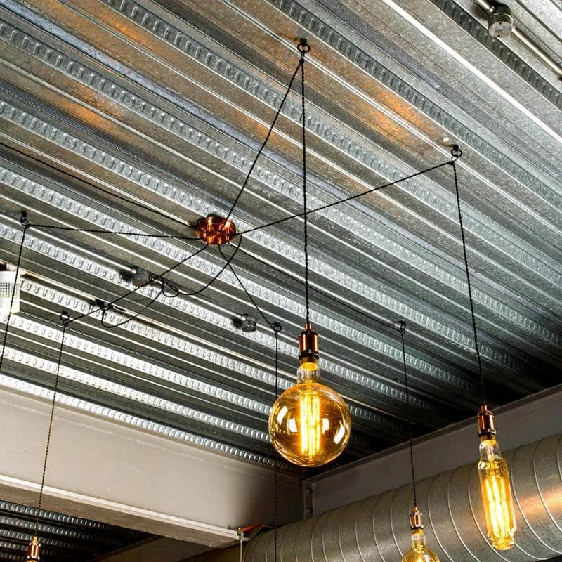 Caen 7 Light Cable Ceiling Light 6 Caen 7 Light Cable Ceiling Light - Image 4