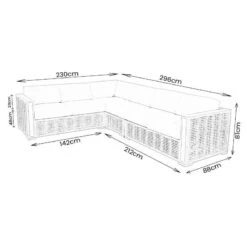 Kokomo 6 Seater Corner Set -Taskers Sale Shop Kokomo Sofa Dimensions