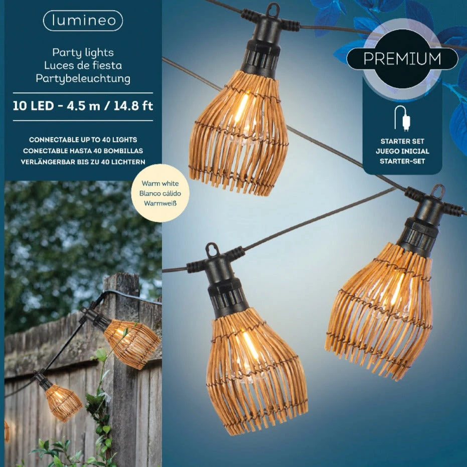 10 LED Party Lights Outdoor - Natural Warm White 5 10 LED Party Lights Outdoor - Natural Warm White - Image 3