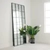 Large Squared Window Mirror - Black -Taskers Sale Shop Large Squared Window Mirror Black 3