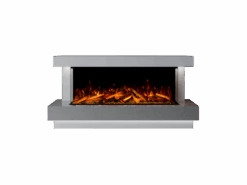 Bespoke Fireplaces Lazio Marble 1250 X Suite -Taskers Sale Shop Lazio 1250 Polar White and Grey Quartz